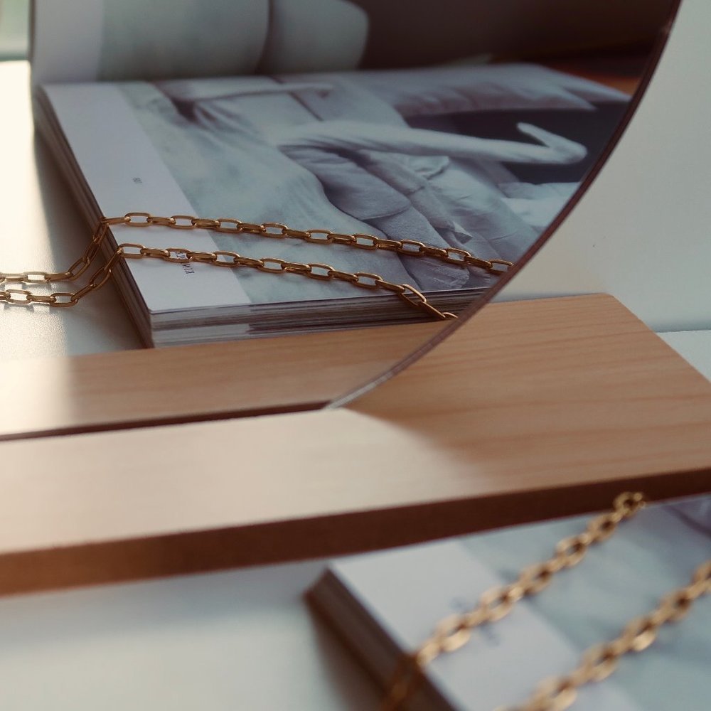 NEW 18K Gold Plated O Link Chain Paper Clip Necklace - Picture 7 of 10
